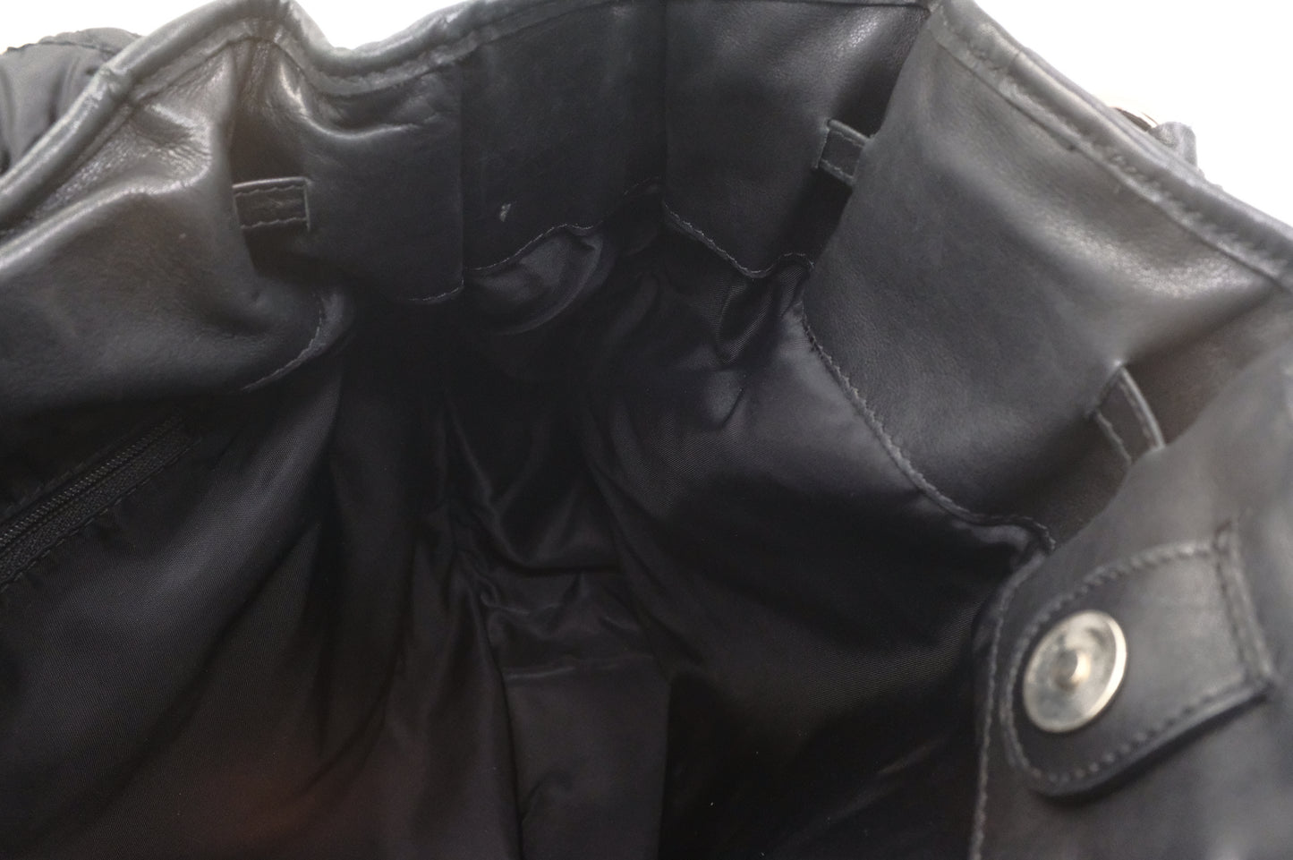 Dior Tote in Cannage Black Satin Canvas