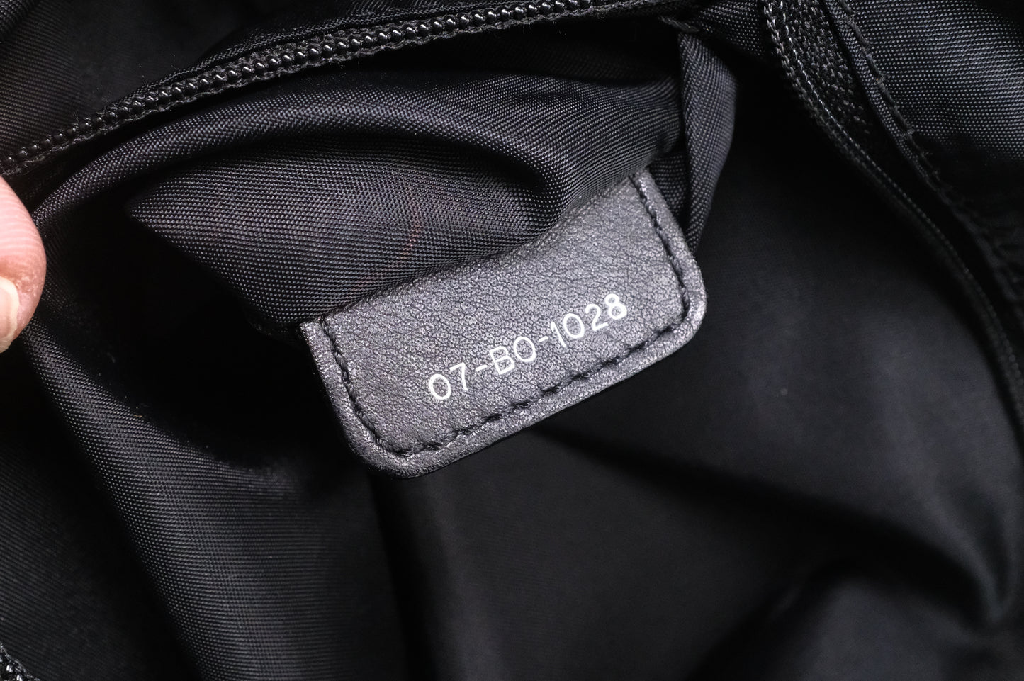 Dior Tote in Cannage Black Satin Canvas