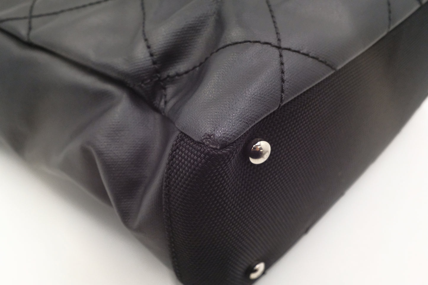 Chanel Paris Biarritz Tote Bag in Black Mattelassé Leather
