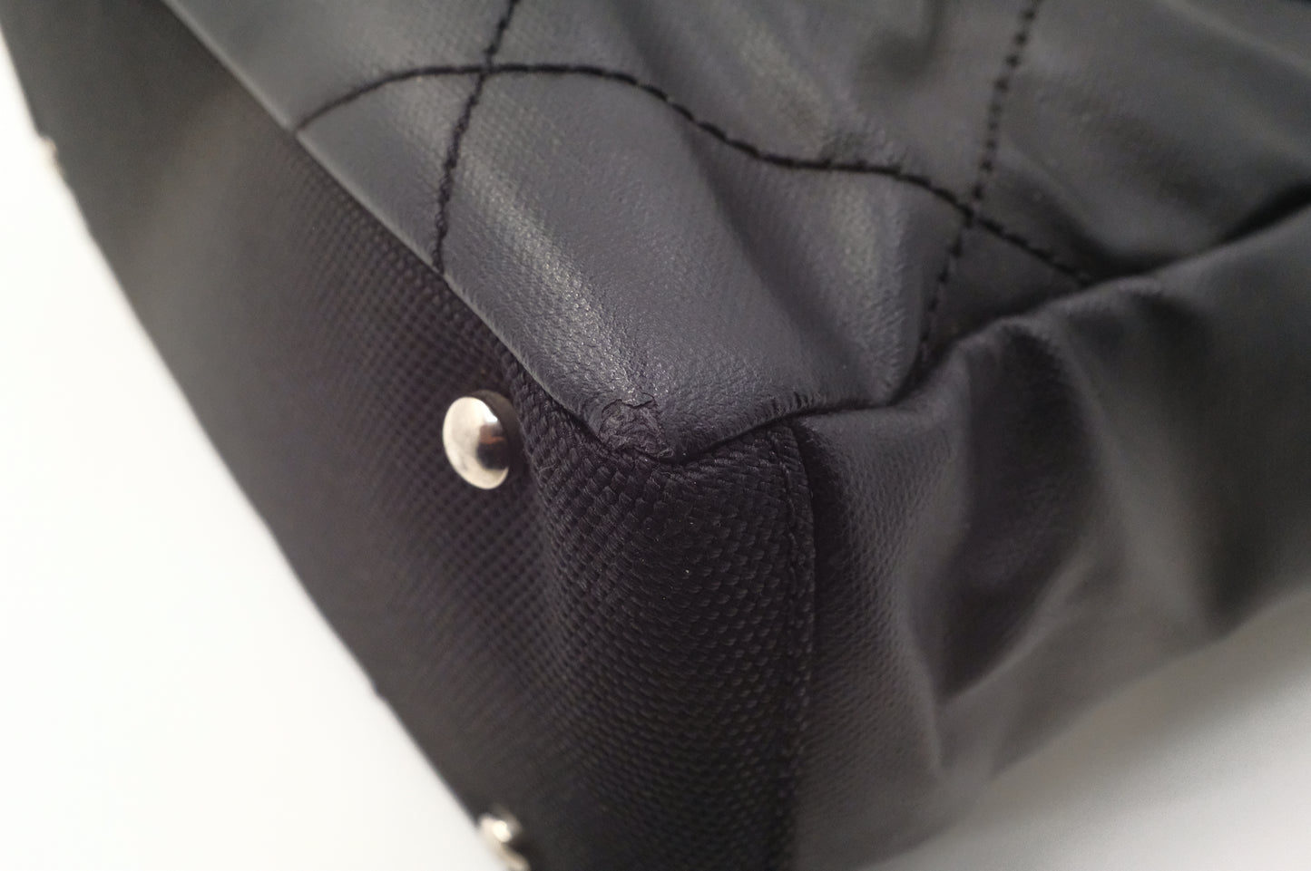 Chanel Paris Biarritz Tote Bag in Black Mattelassé Leather