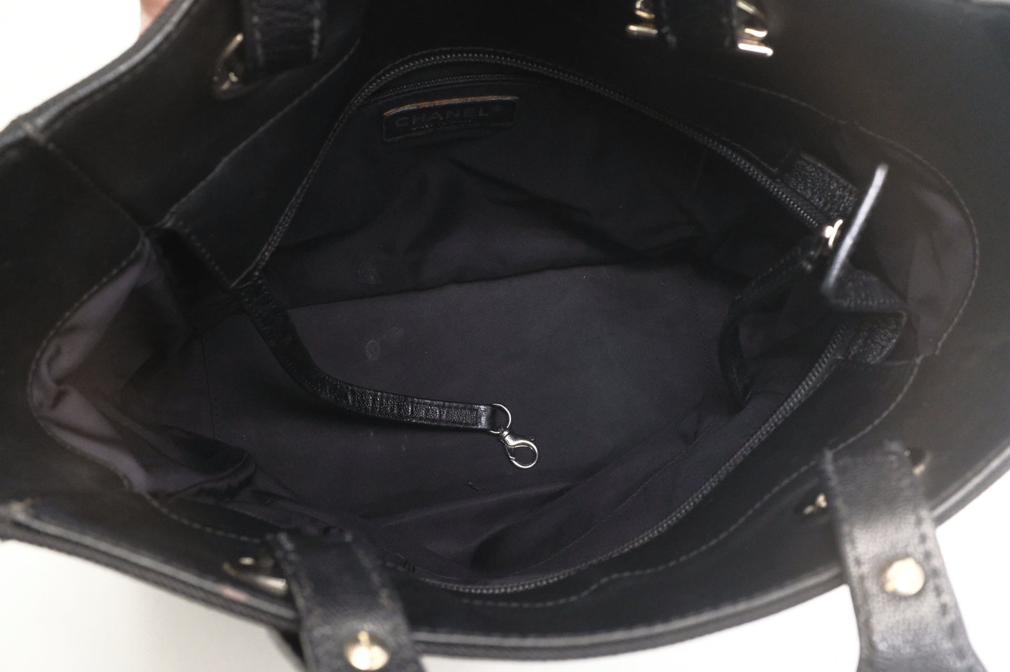 Chanel Paris Biarritz Tote Bag in Black Mattelassé Leather