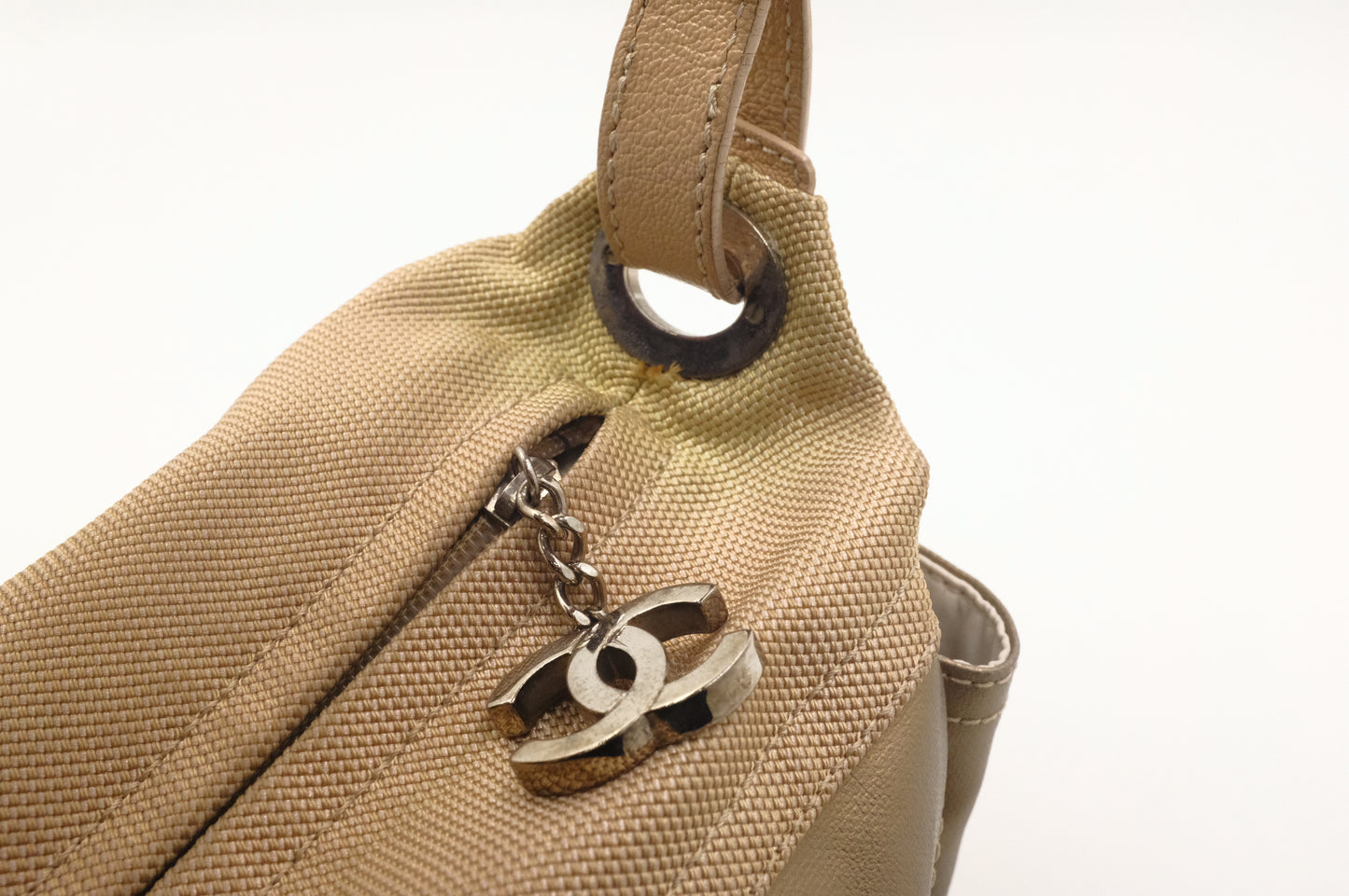 Chanel Paris-Biarritz Shoulder Bag in Gold Coated Canvas