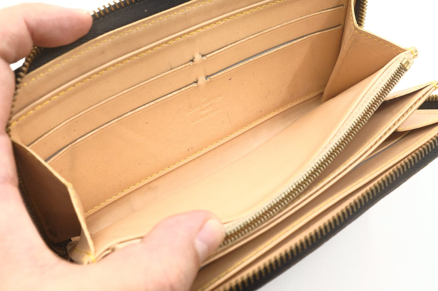 Louis Vuitton Long Zippy Wallet in Black Multicolor Canvas