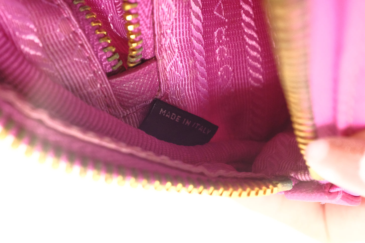 Prada Pouch in Pink Nylon