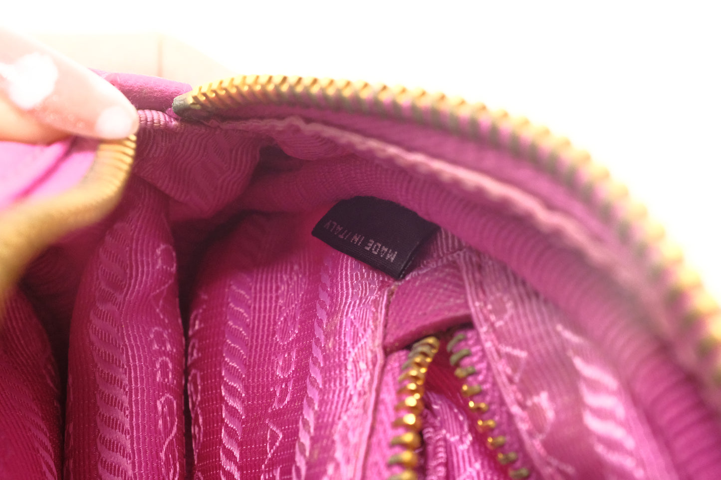 Prada Pouch in Pink Nylon