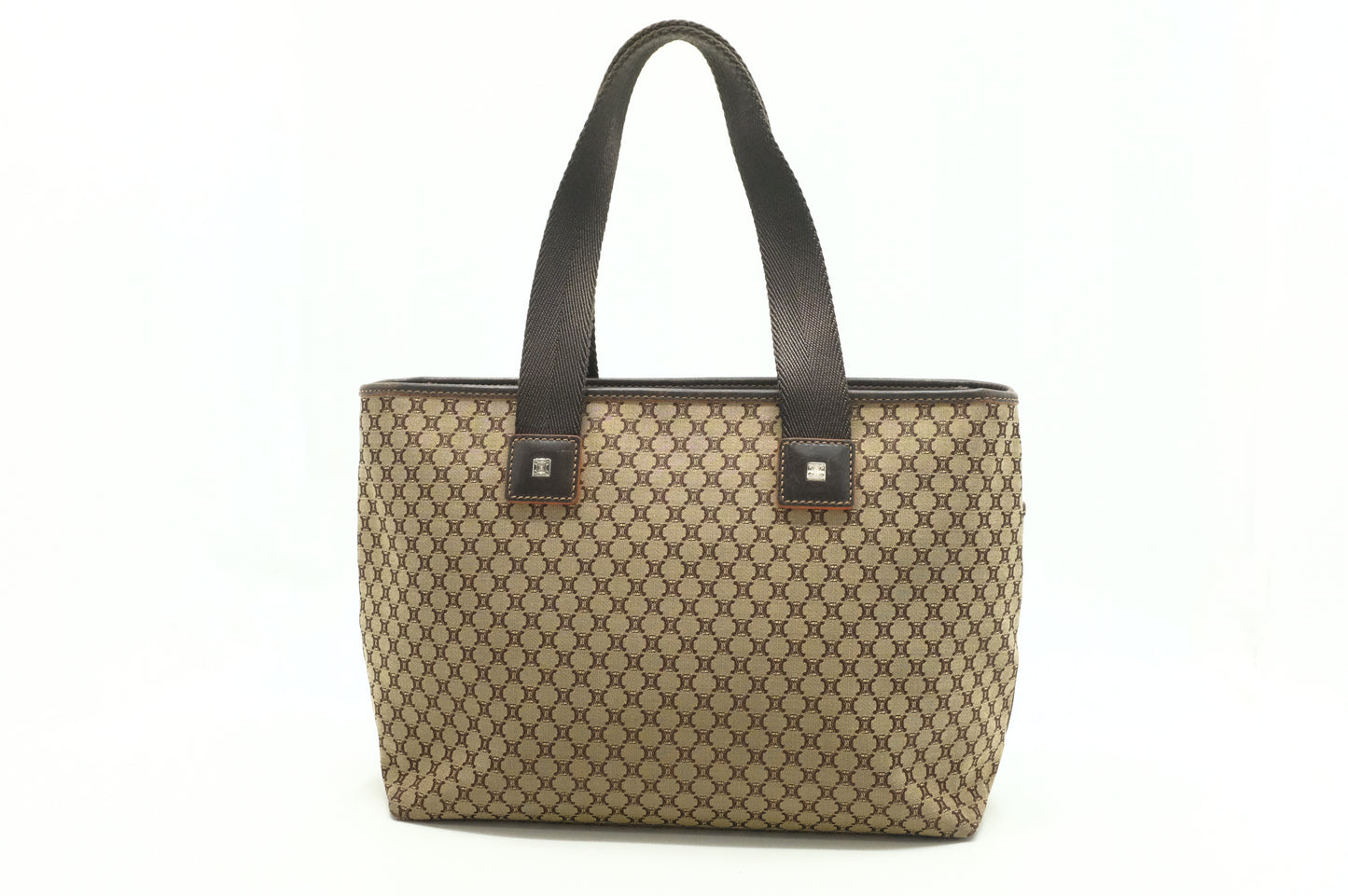 Celine Shoulder Bag in Brown Triomphe Canvas