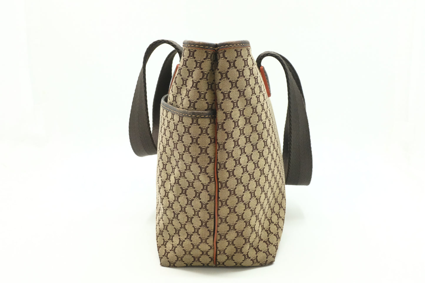 Celine Shoulder Bag in Brown Triomphe Canvas