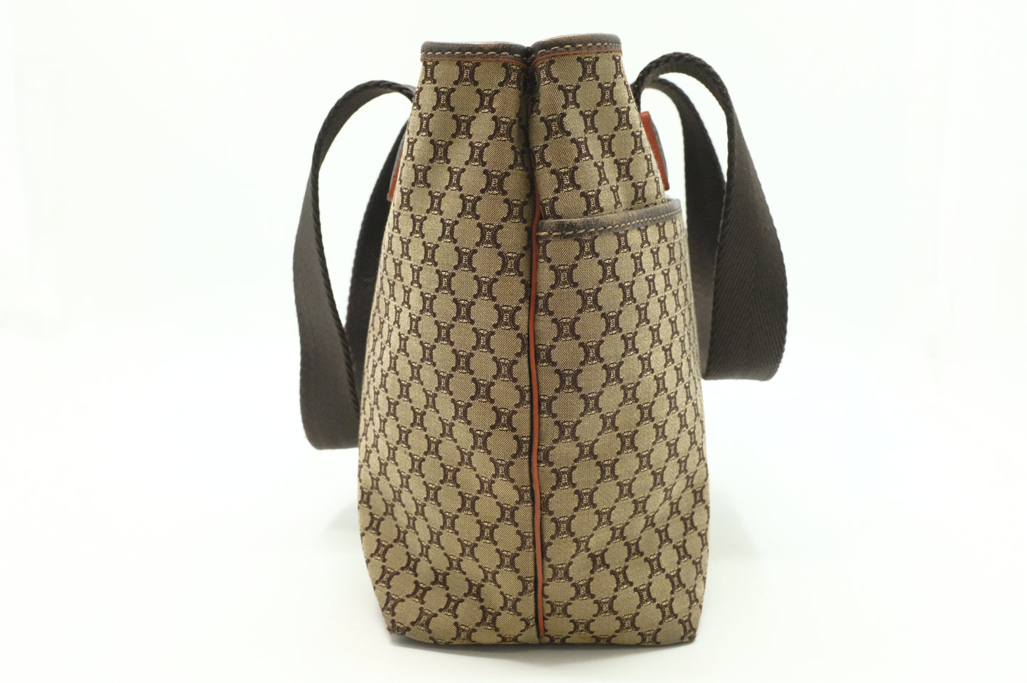 Celine Shoulder Bag in Brown Triomphe Canvas