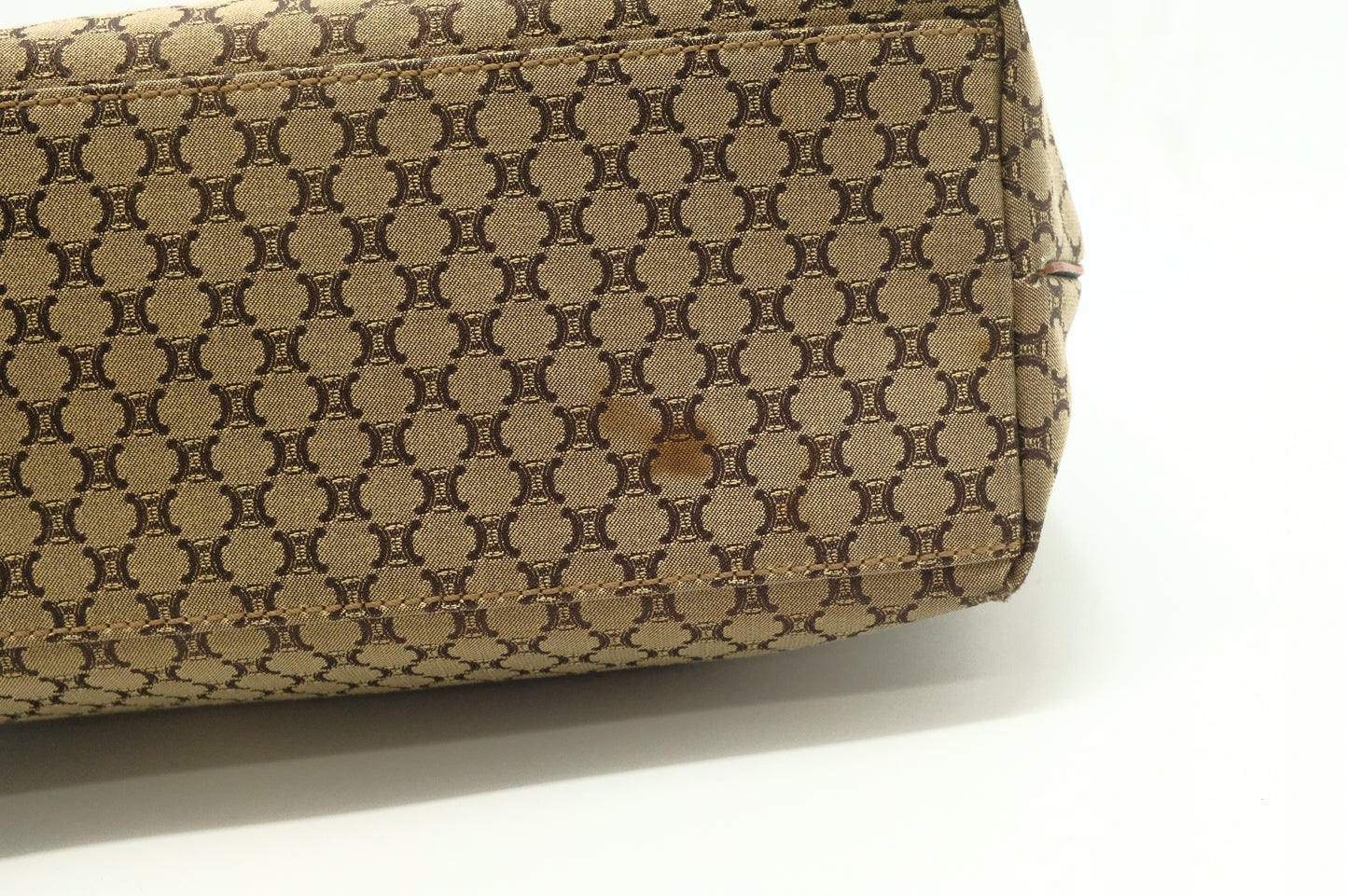 Celine Shoulder Bag in Brown Triomphe Canvas