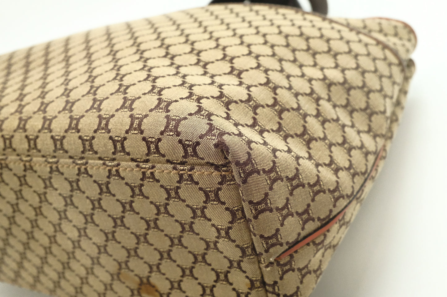 Celine Shoulder Bag in Brown Triomphe Canvas