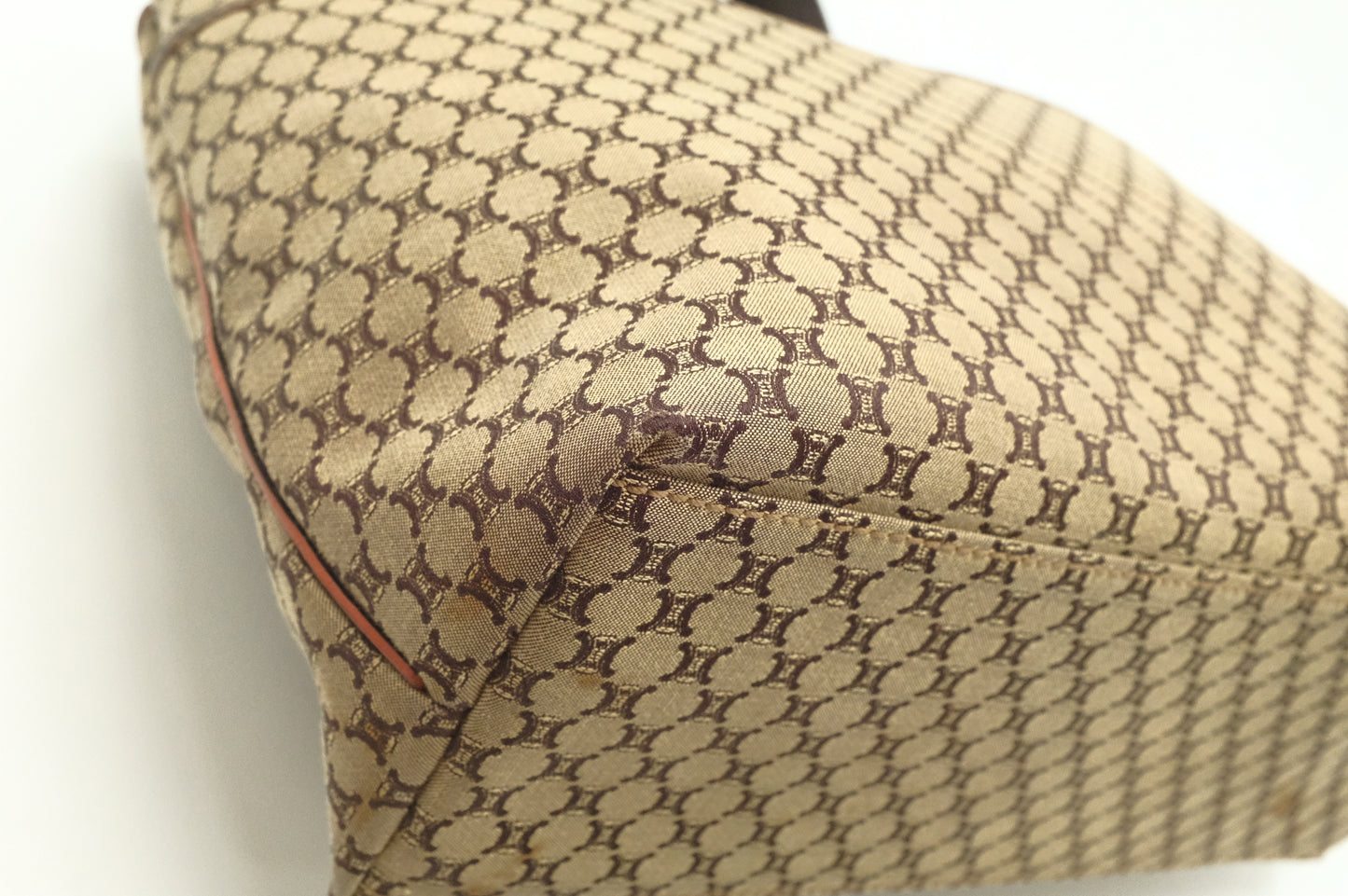 Celine Shoulder Bag in Brown Triomphe Canvas