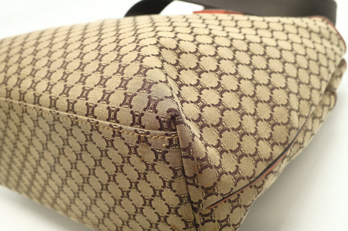 Celine Shoulder Bag in Brown Triomphe Canvas