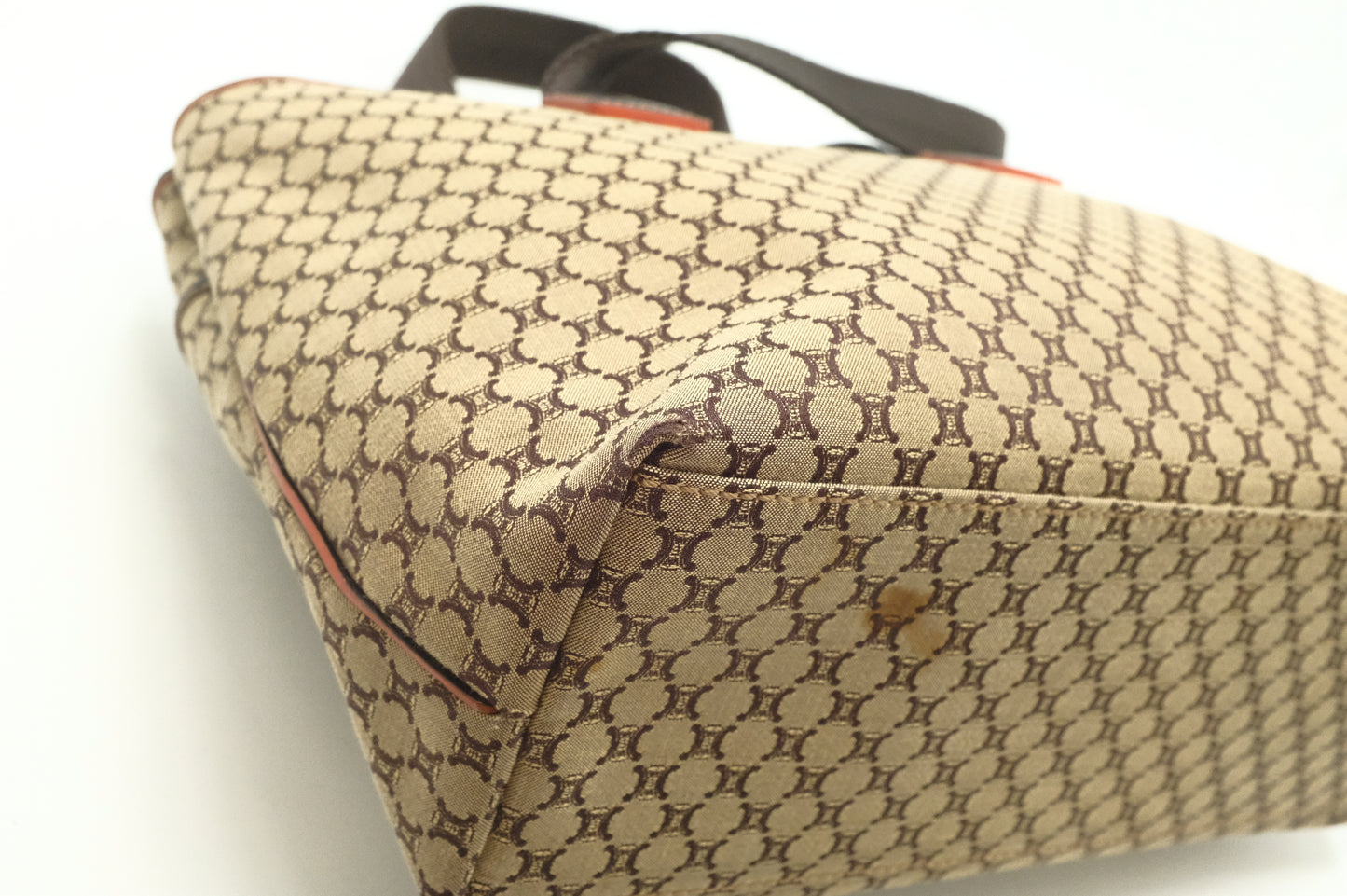 Celine Shoulder Bag in Brown Triomphe Canvas