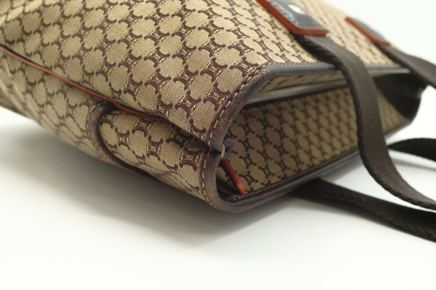 Celine Shoulder Bag in Brown Triomphe Canvas