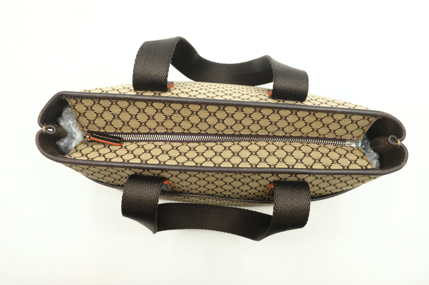 Celine Shoulder Bag in Brown Triomphe Canvas