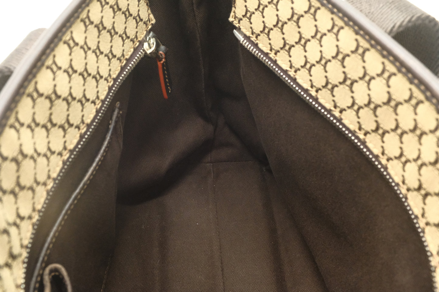 Celine Shoulder Bag in Brown Triomphe Canvas