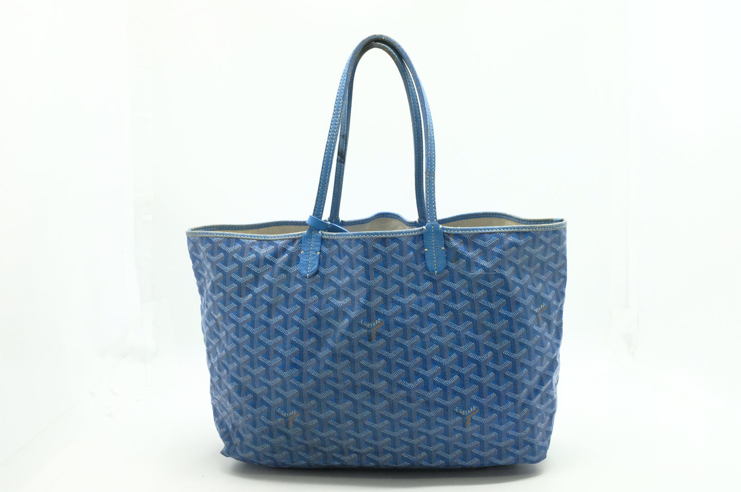 Goyard Saint Louis PM in Blue Goyardine Canvas