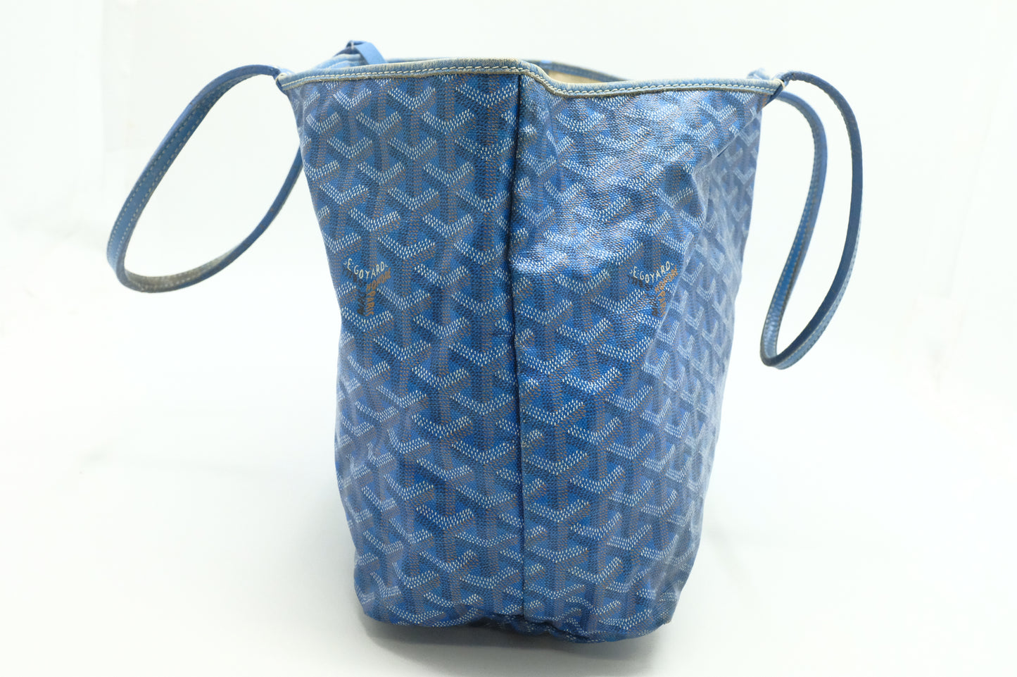 Goyard Saint Louis PM in Blue Goyardine Canvas