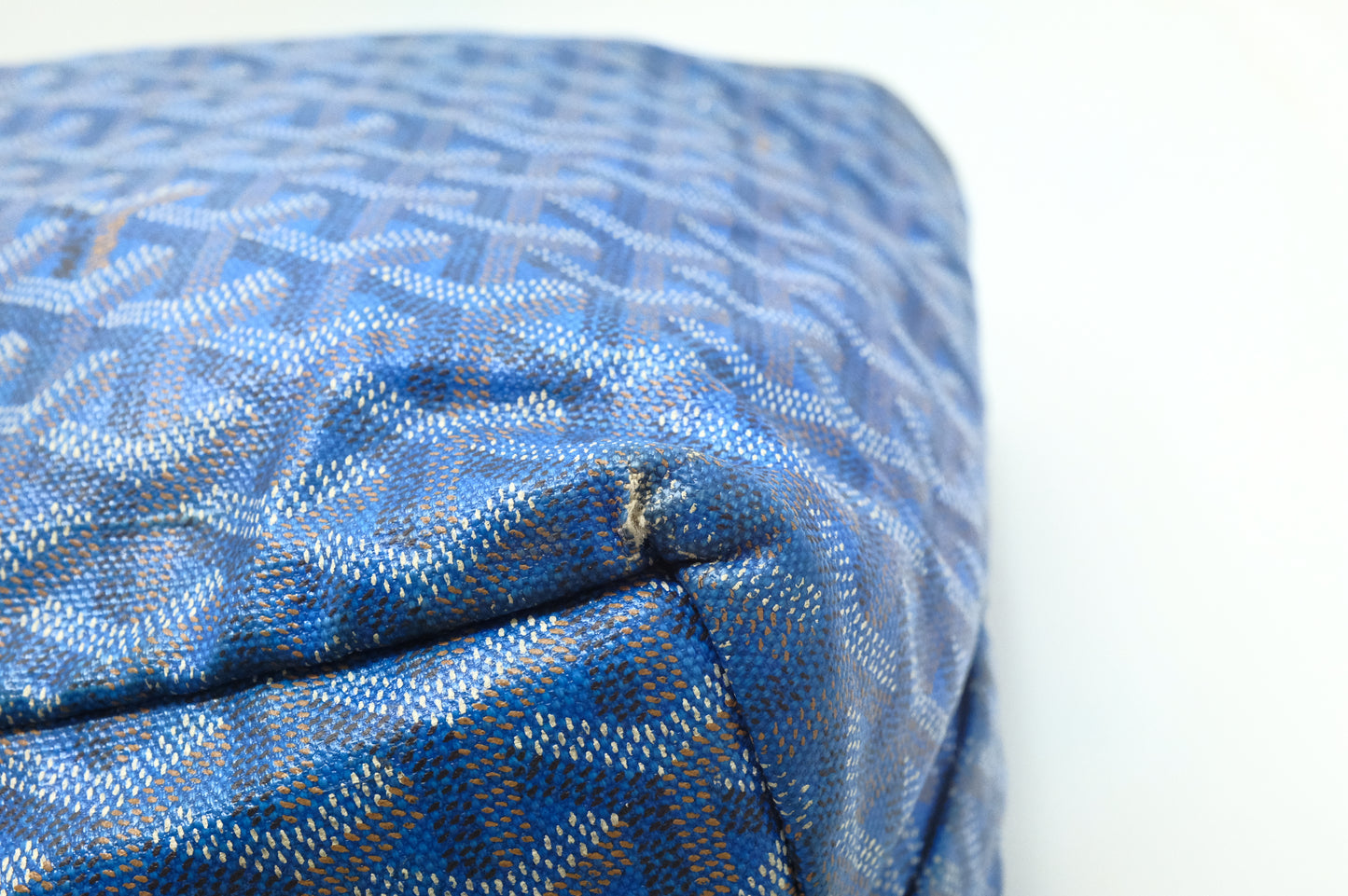Goyard Saint Louis PM in Blue Goyardine Canvas