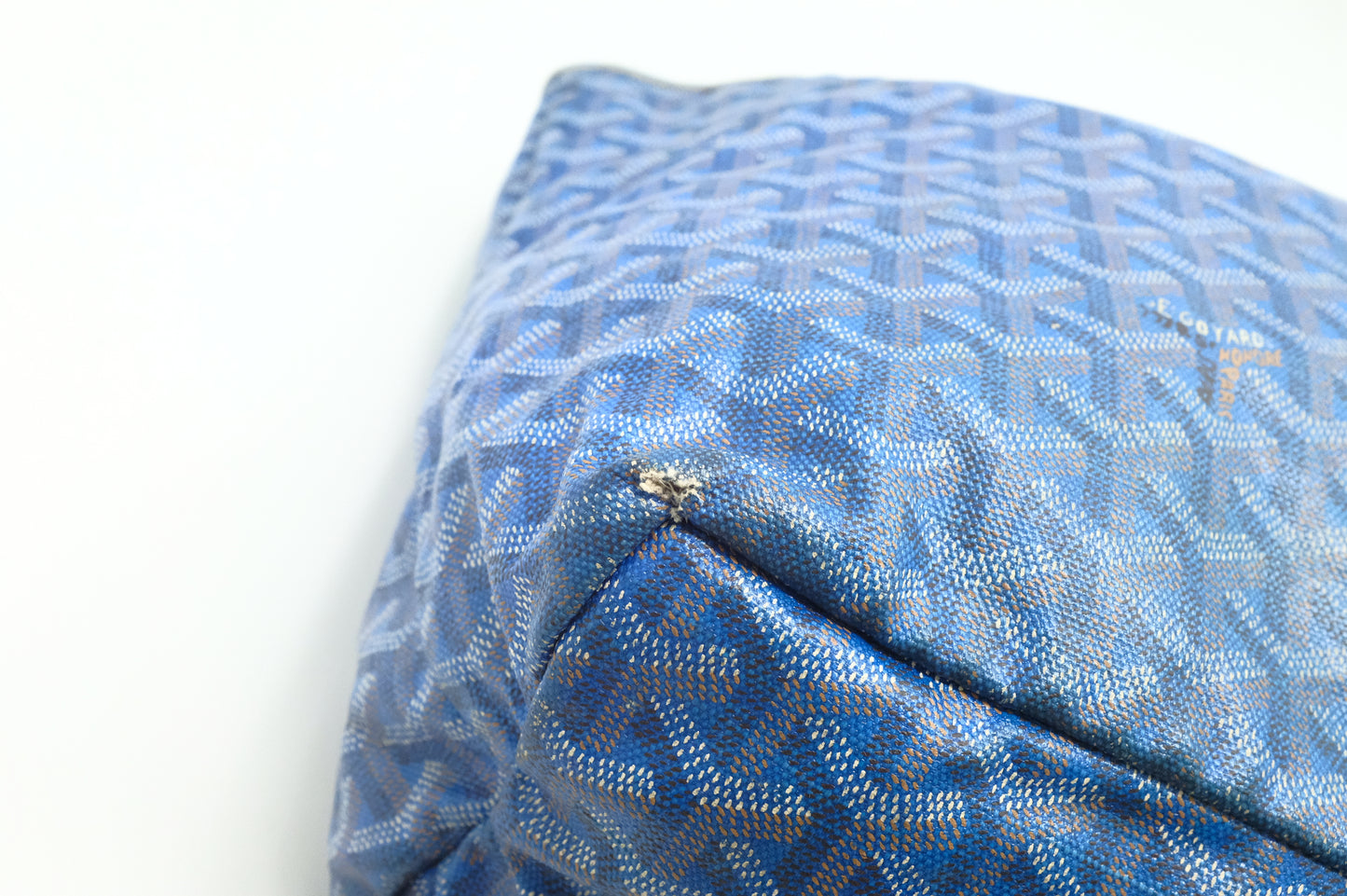 Goyard Saint Louis PM in Blue Goyardine Canvas