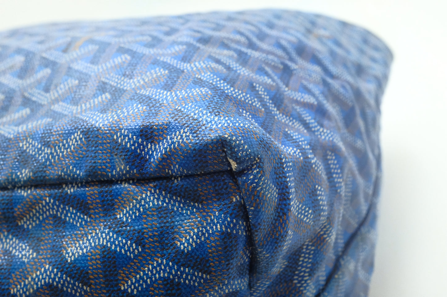 Goyard Saint Louis PM in Blue Goyardine Canvas