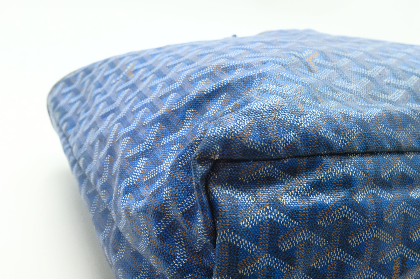 Goyard Saint Louis PM in Blue Goyardine Canvas
