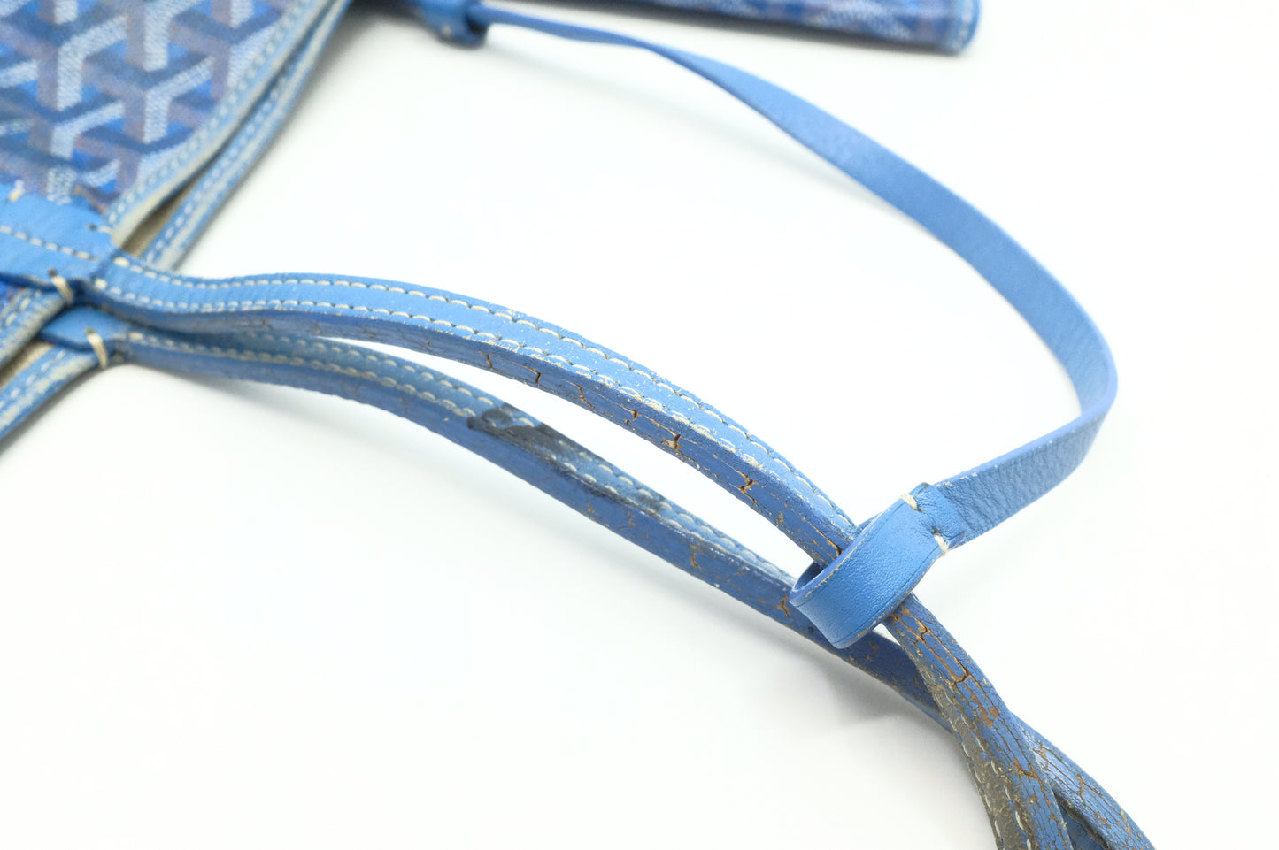 Goyard Saint Louis PM in Blue Goyardine Canvas