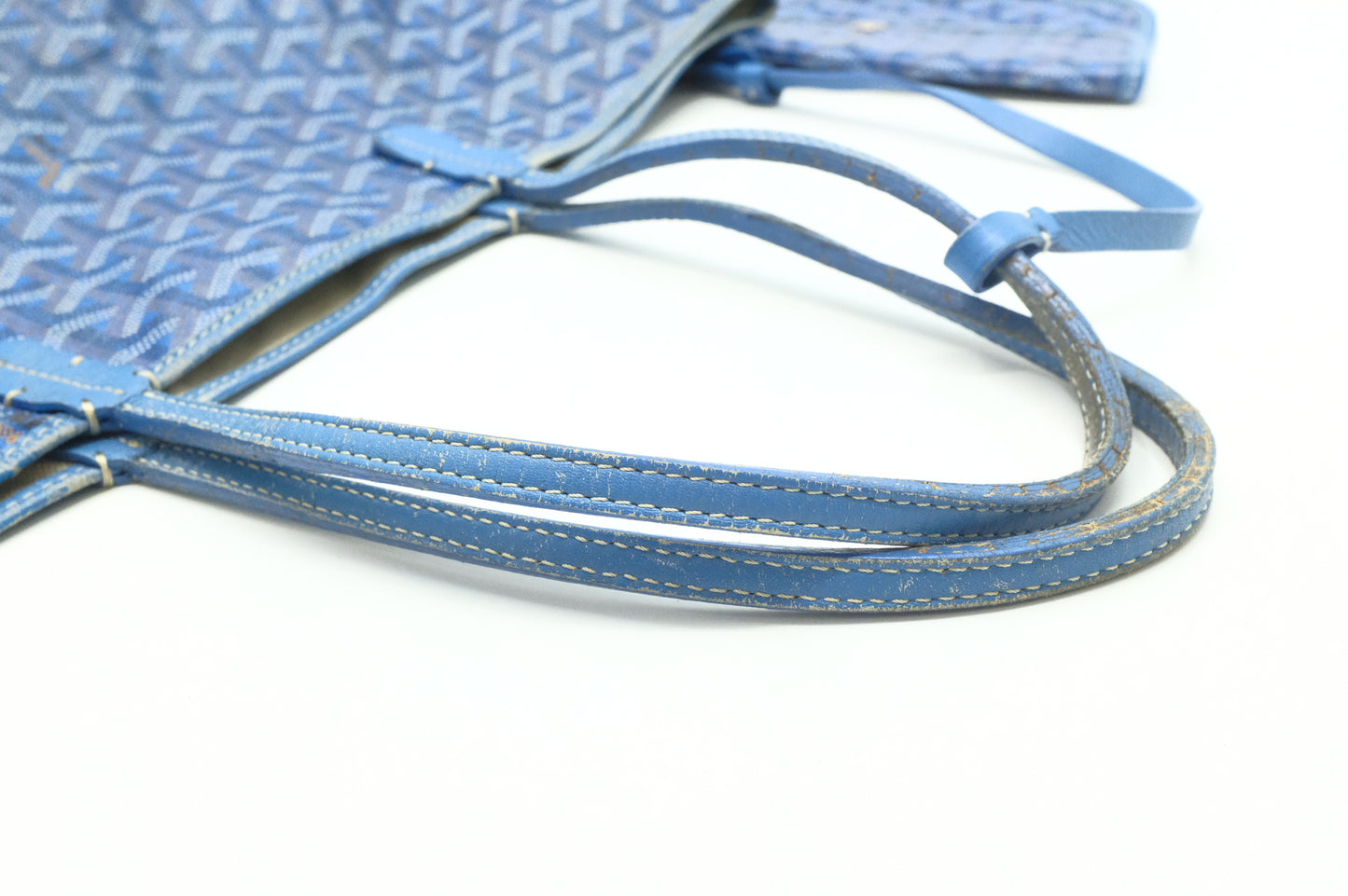 Goyard Saint Louis PM in Blue Goyardine Canvas