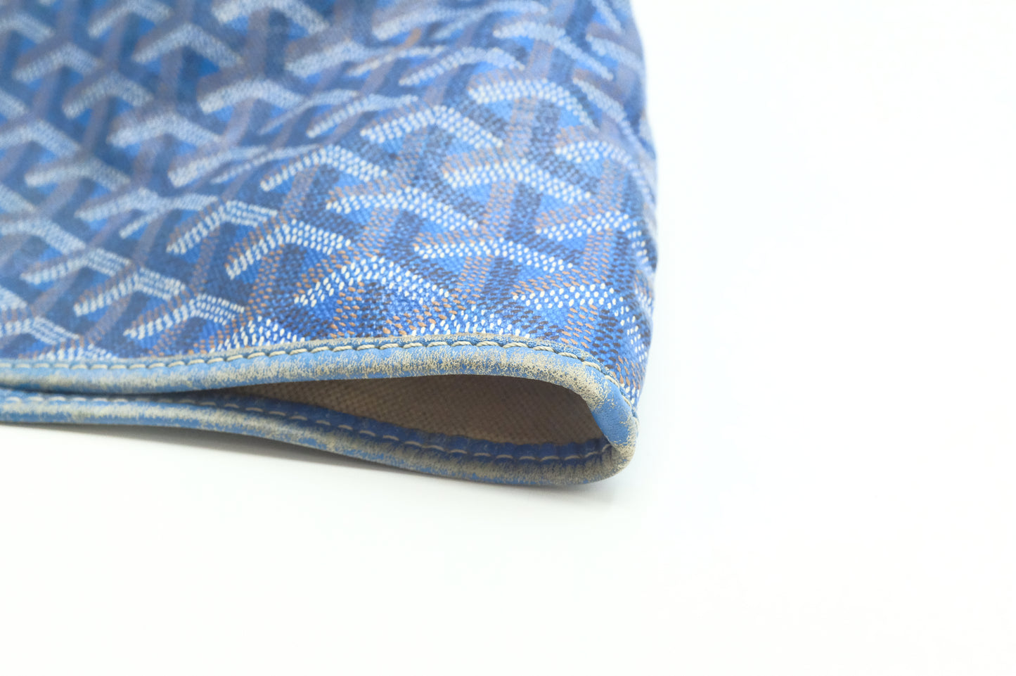Goyard Saint Louis PM in Blue Goyardine Canvas
