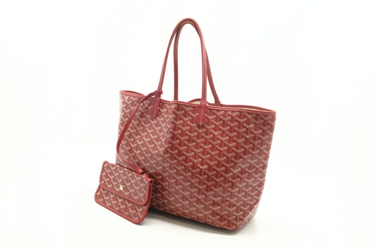 Goyard Saint Louis PM in Red Goyardine Canvas