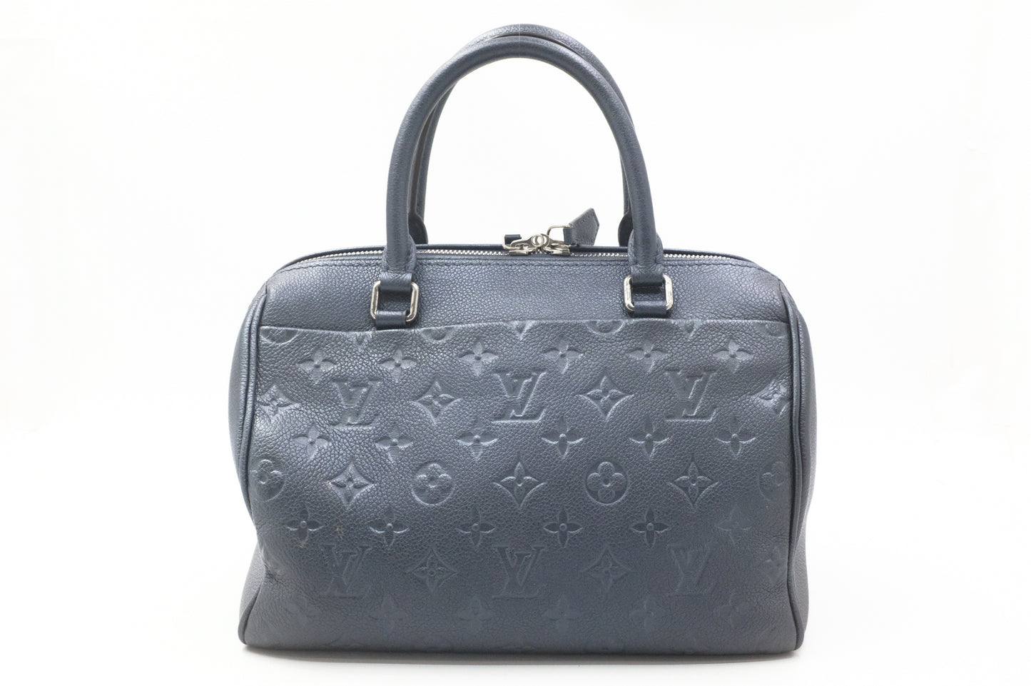 Louis Vuitton Speedy 25 Bandouliere in Metallic Navy Blue Empreinte Leather