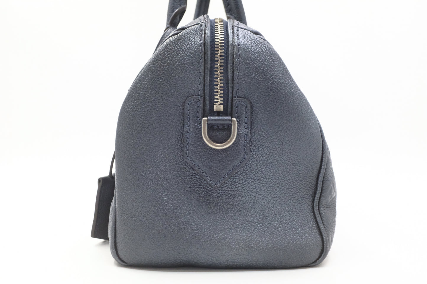 Louis Vuitton Speedy 25 Bandouliere in Metallic Navy Blue Empreinte Leather
