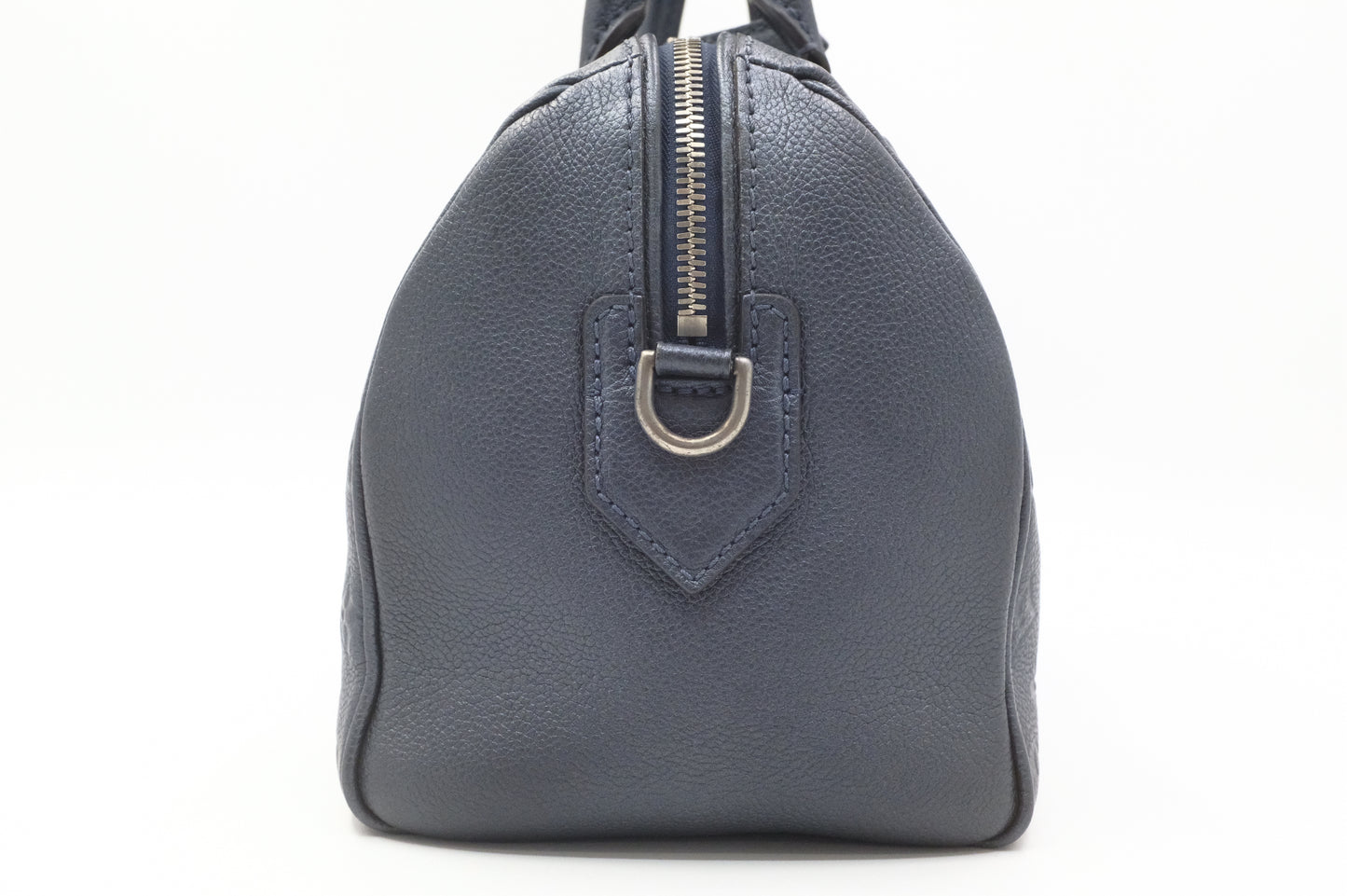 Louis Vuitton Speedy 25 Bandouliere in Metallic Navy Blue Empreinte Leather