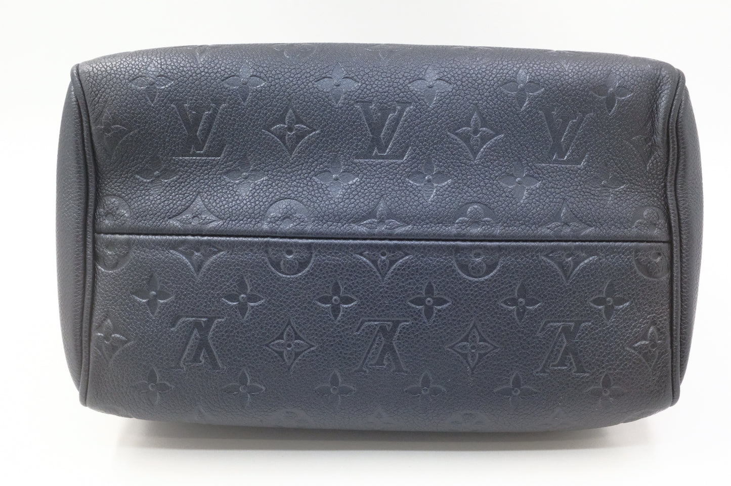 Louis Vuitton Speedy 25 Bandouliere in Metallic Navy Blue Empreinte Leather