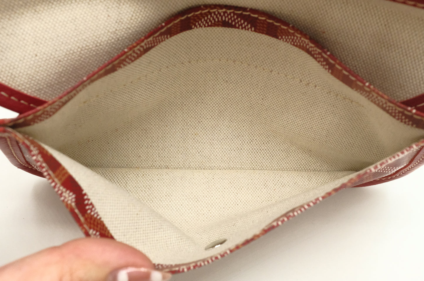 Goyard Saint Louis PM in Red Goyardine Canvas