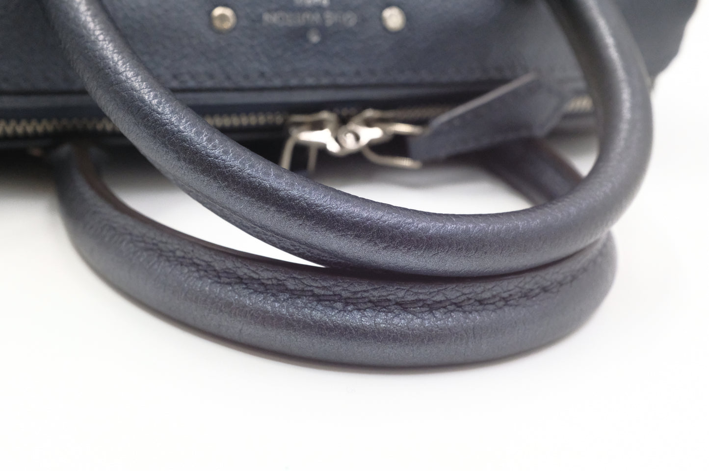 Louis Vuitton Speedy 25 Bandouliere in Metallic Navy Blue Empreinte Leather