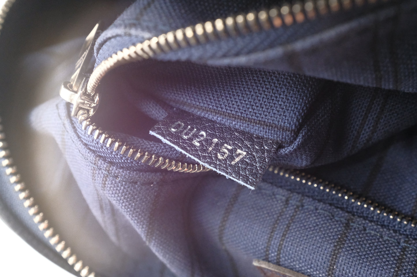 Louis Vuitton Speedy 25 Bandouliere in Metallic Navy Blue Empreinte Leather