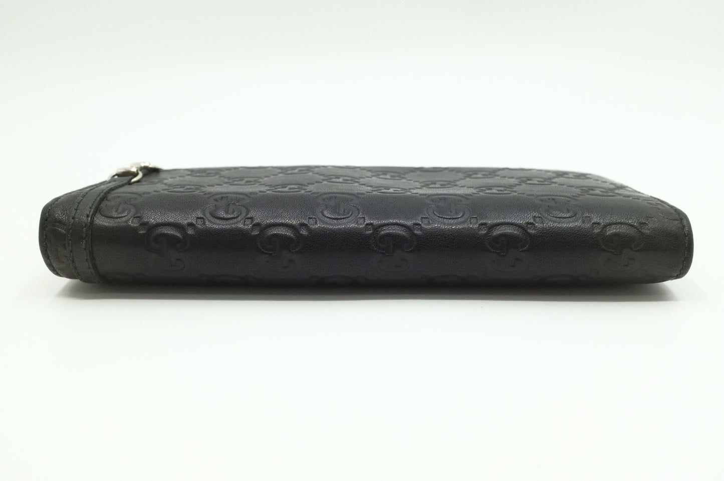 Gucci Long Wallet in Black Guccissima Leather