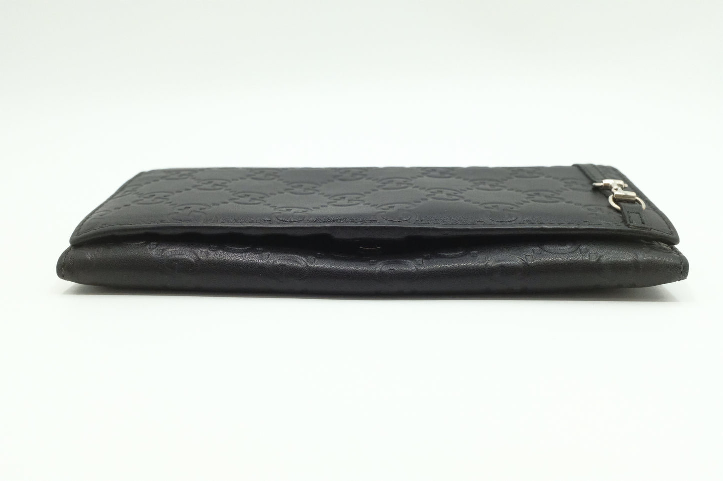 Gucci Long Wallet in Black Guccissima Leather