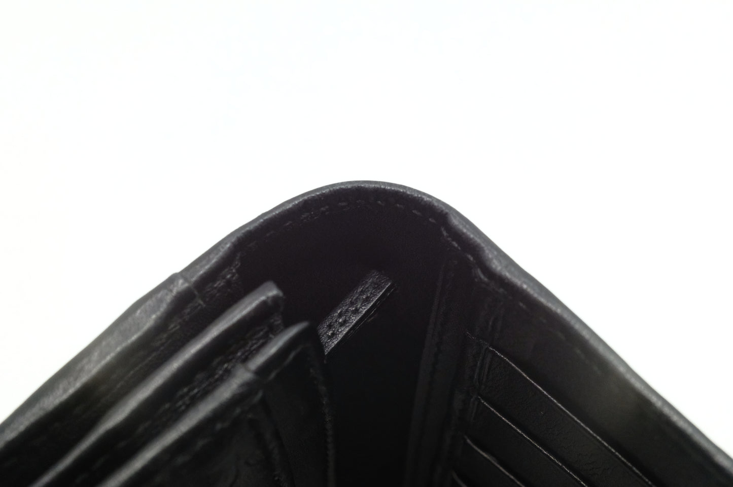 Gucci Long Wallet in Black Guccissima Leather