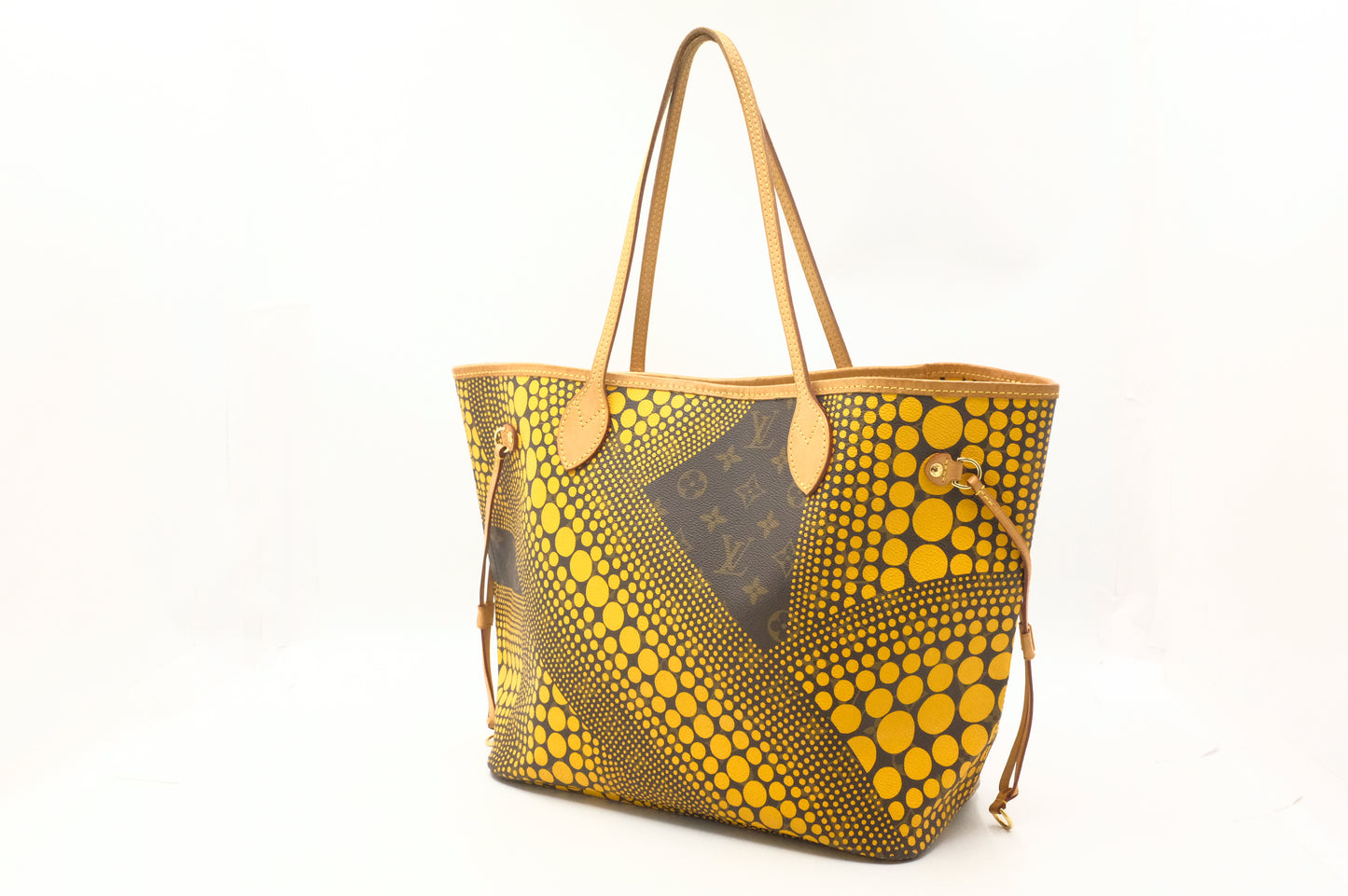 Louis Vuitton Yayoi Kusama Neverfull MM in Yellow Wave Monogram Canvas