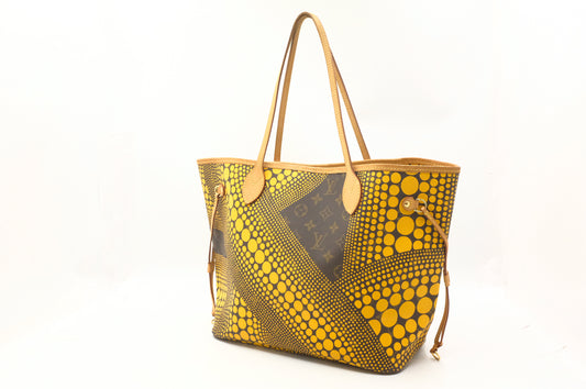 Louis Vuitton Yayoi Kusama Neverfull MM in Yellow Wave Monogram Canvas