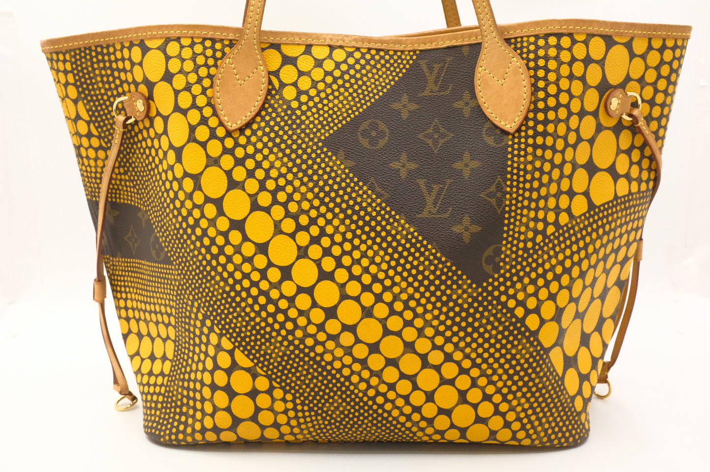 Louis Vuitton Yayoi Kusama Neverfull MM in Yellow Wave Monogram Canvas