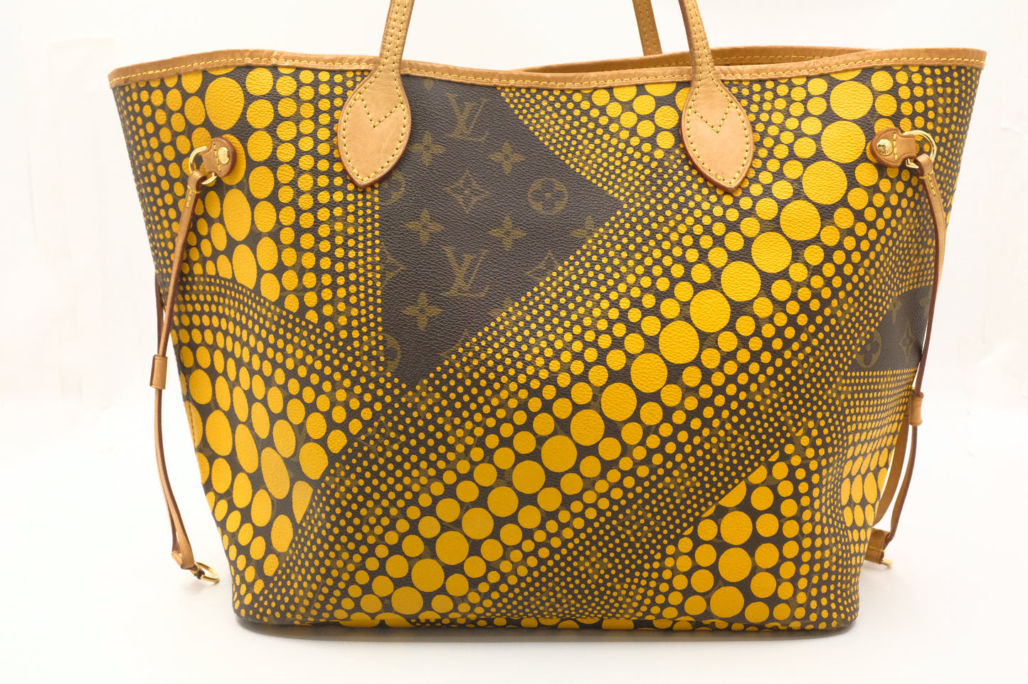 Louis Vuitton Yayoi Kusama Neverfull MM in Yellow Wave Monogram Canvas