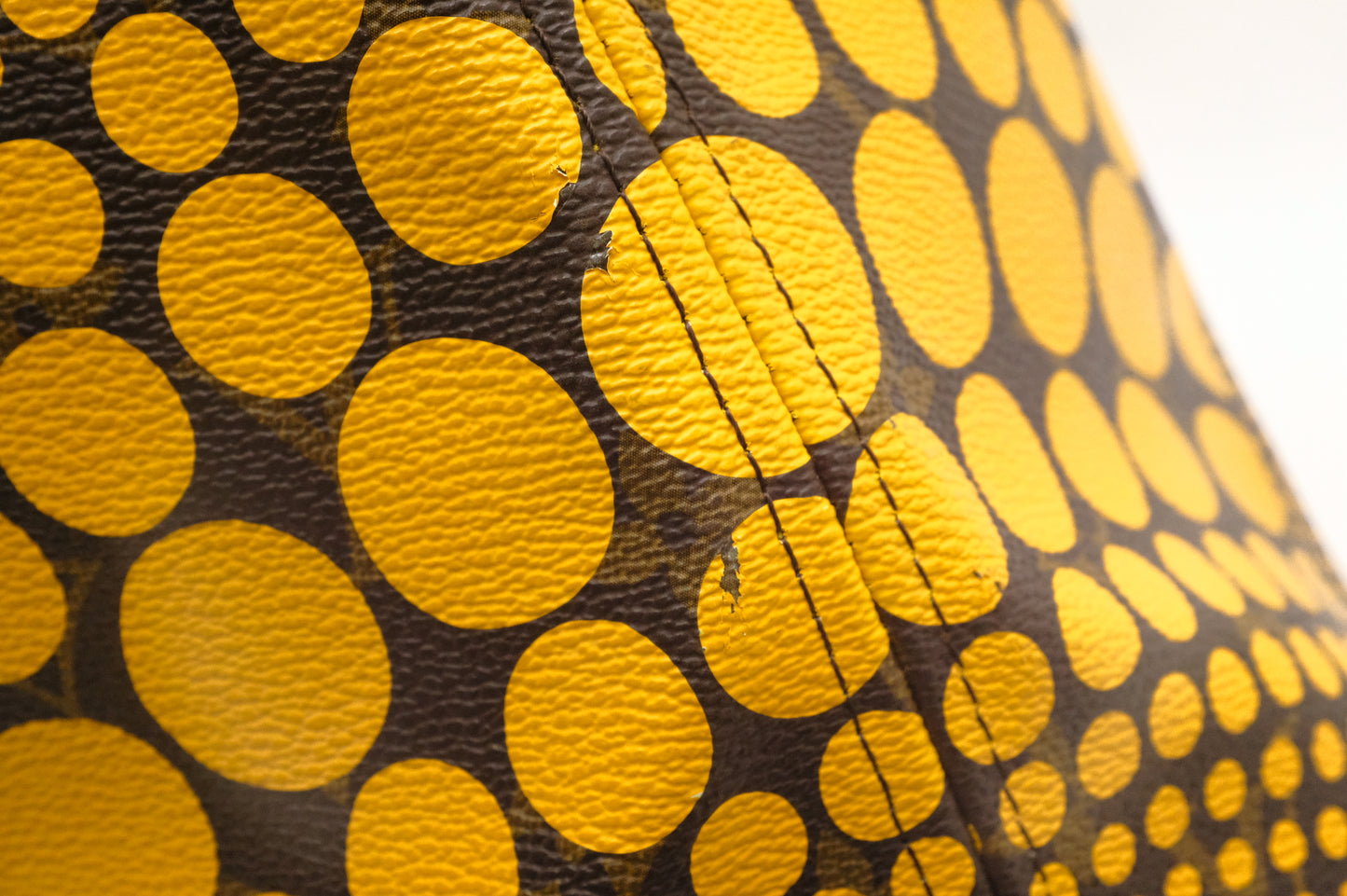 Louis Vuitton Yayoi Kusama Neverfull MM in Yellow Wave Monogram Canvas