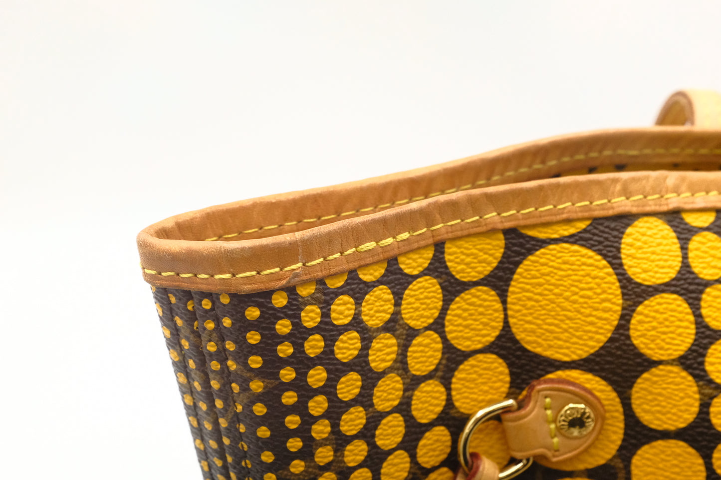 Louis Vuitton Yayoi Kusama Neverfull MM in Yellow Wave Monogram Canvas