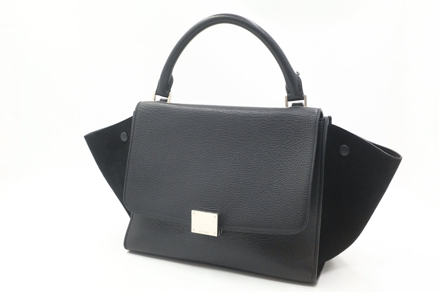 Celine Trapeze in Black Leather