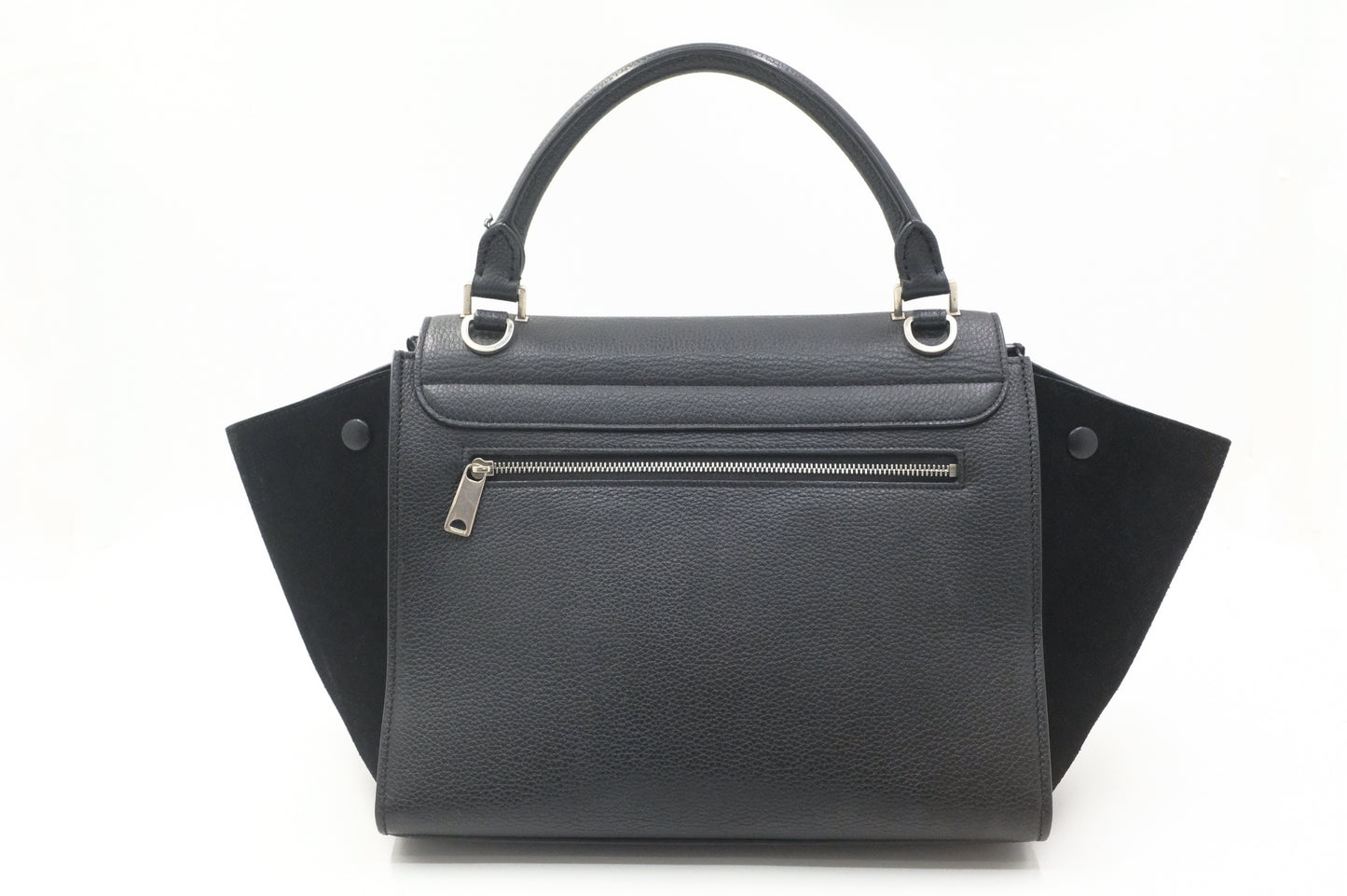 Celine Trapeze in Black Leather