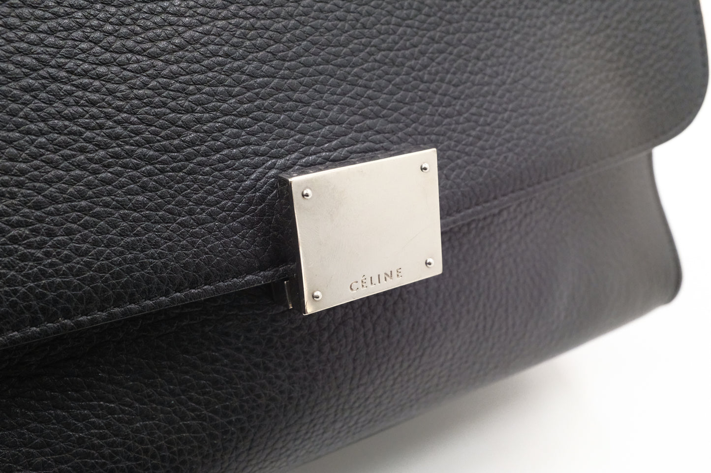 Celine Trapeze in Black Leather