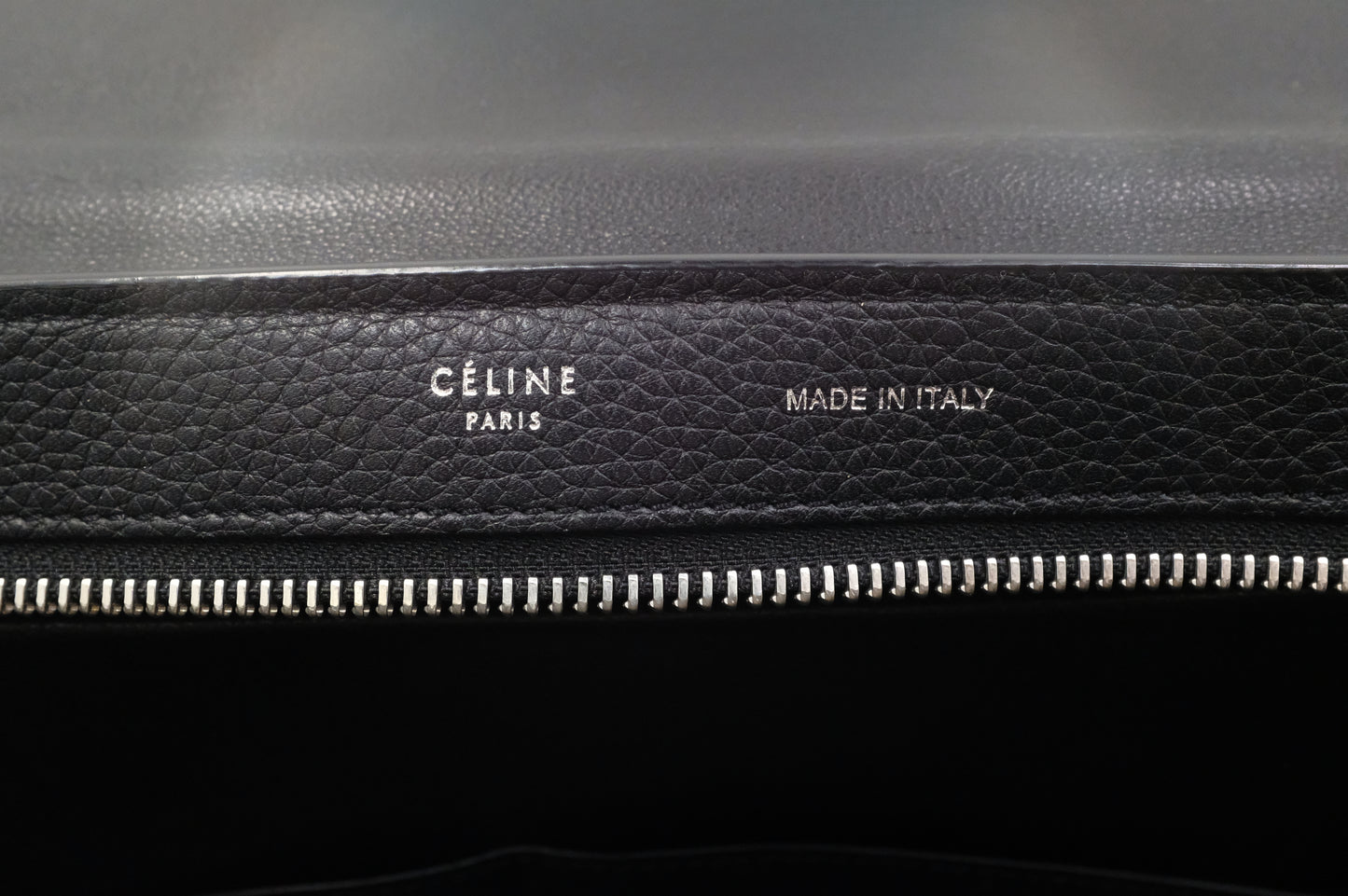 Celine Trapeze in Black Leather